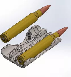 .300 Win Mag extra cartridge holder (2 shells)
