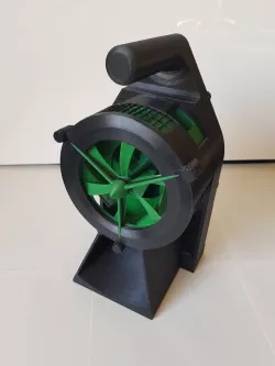 Air Raid Siren - hand crank version 3 so it fits on the printer