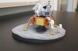 Apollo 11 lunar lander simplified legs and base