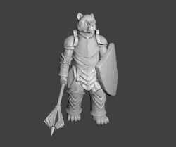 Bear Knight Miniature