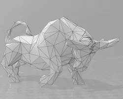 Bull low poly