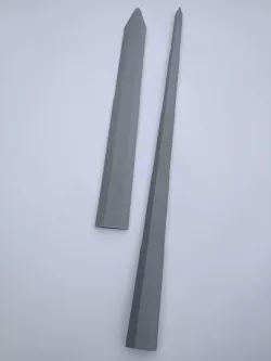 Collapsing Broadsword (Removable "sharp" Blade)