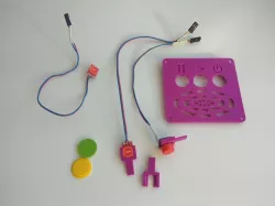 Cover with buttons.