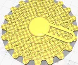 d20 Spinner - Numbered caps