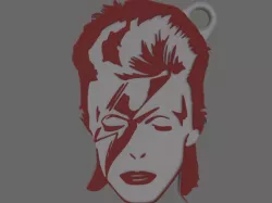 David Bowie Keychain
