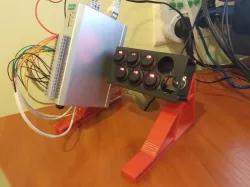 DIN rail 20mm buttons console/holder