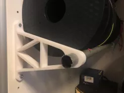 Filament spool roll holder - wall mount - suitable for IKEA closets 