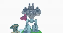 Giant Robot Boxy Pattern
