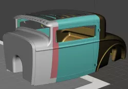 Hot-Rod RC Body Ford 1930 (4-part)