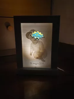 ikea lithophane support/abat jour led