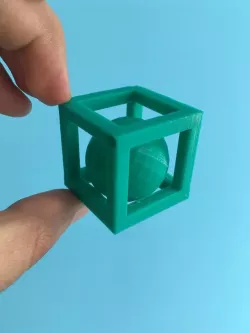 Interdimensional 3d cube and impossible circle