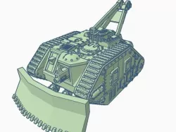 Leman Russ Atlas Recovery Tank "Mark III" remix 28mm