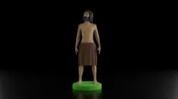Low Poly Ancient Human