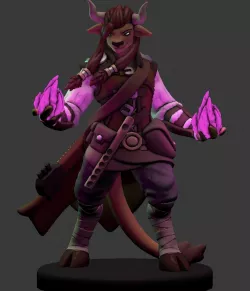 Minotaur Bard/Mage Miniature