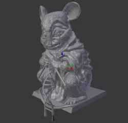 Mouse Statue - Monument to Lab-Mice - Overhang
