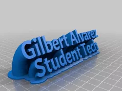 My Customized Sweeping 2-line name plate (Gilbert Alvarez)