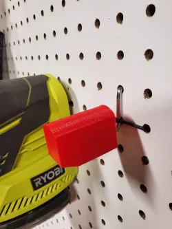 Pegboard hanger for ryobi tools