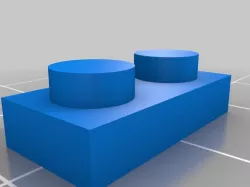 plaque lego 1X2