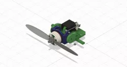 RC motor tilting (thrust vectoring) mechanism