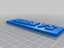 Sarper name plate customizable text