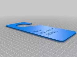 Shower Sign for Hearing Aid Users