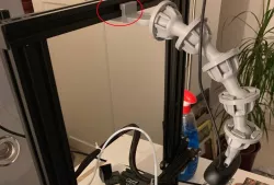 Slide on 2020 base for flexible camera mount