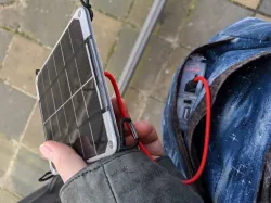 Solar battery charger case