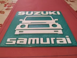 Suzuki Samurai logo -  plate