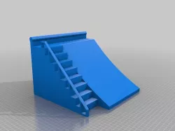Tech Deck Curved Ramp With Stair And Rail