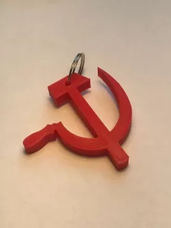 USSR hammer and sickle keychain