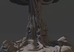 Very Detailed Old Tree diy model with support