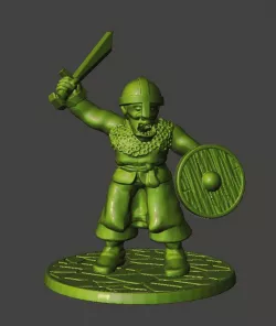 28mm - Orc / Goblin / Hobgoblin Miniatures With Sword 2