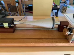 Adaptor for winding cones on an AVL bobbin winder