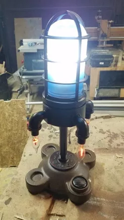 Antique Rocket Lamp Base