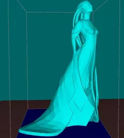 Asari alien girl, (ready for print)