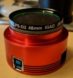 Astrophotography adapter: T2 (m42 thread) to 2inches (50.8mm) with 48mm filter thread and DSLR support