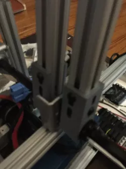 Attach 1" extruded aluminum rail to 1/2" hex shaft