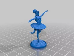 Baila, Battle Ballerina - Tiefling Monk - D&D Mini