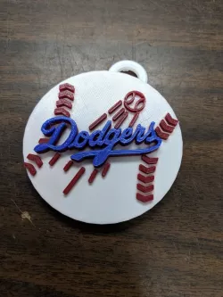 Baseball Team Logo - Los Angeles Dodgers - Multicolor