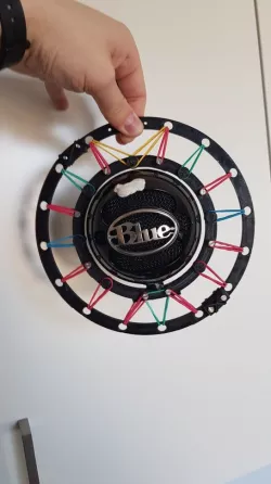 Blue snowball shock mount exterior ring remix