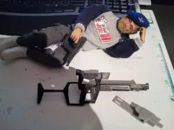 canon + lunette + crosse pour l'arme de la figurine d'origine V enemy visitor