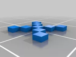 Customized test - Github Avatar Identicon and pixel art  3D Model Generator Parametric