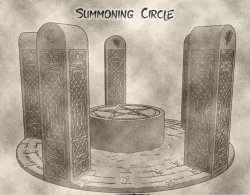 Elven Summoning Circle for Dungeons and Dragons, Warhammer or Tabletop fantasy games.