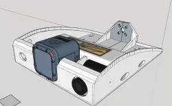 Flying wing back pack pod