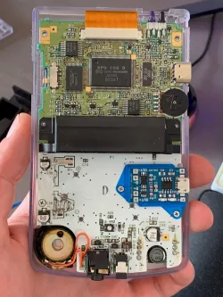 GameBoy Color charging circuit bracket