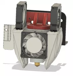 Geeetech A10 Cooling Shroud/BL Touch mount