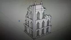 Gothic Building Scenery 40k Titan Knight
