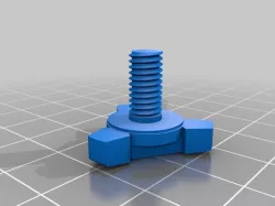 Helmet shield screw M6x12