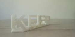 Keep Calm optical Illusion text