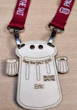 Laser cut conference badges V2